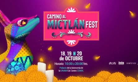 Explora el festival "Camino al Mictlán" del 18 al 20 de octubre en el Palacio de la Autonomía. Cultura, arte y tradición prehispánica.