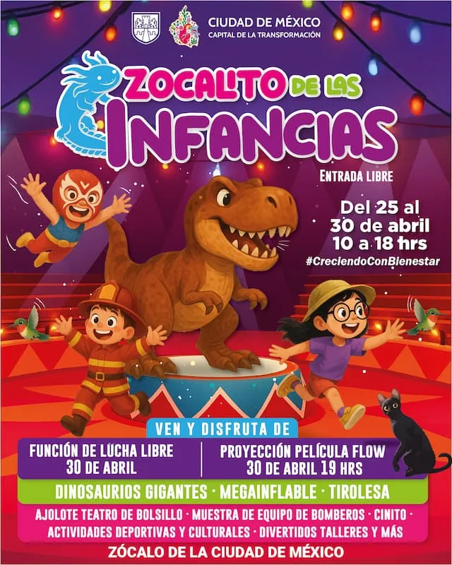 El Zócalito, fiesta gratuita para niñas y niños