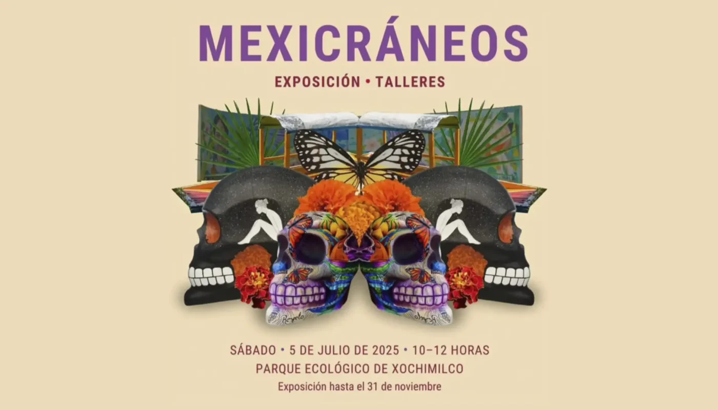 Explora 50 cráneos artísticos en Xochimilco