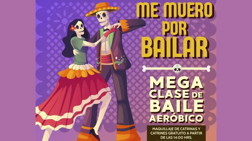 Vive el Día de Muertos de forma activa y emocionante en la Mega Clase “Me Muero por Bailar” este 30 de octubre en el Zócalo.