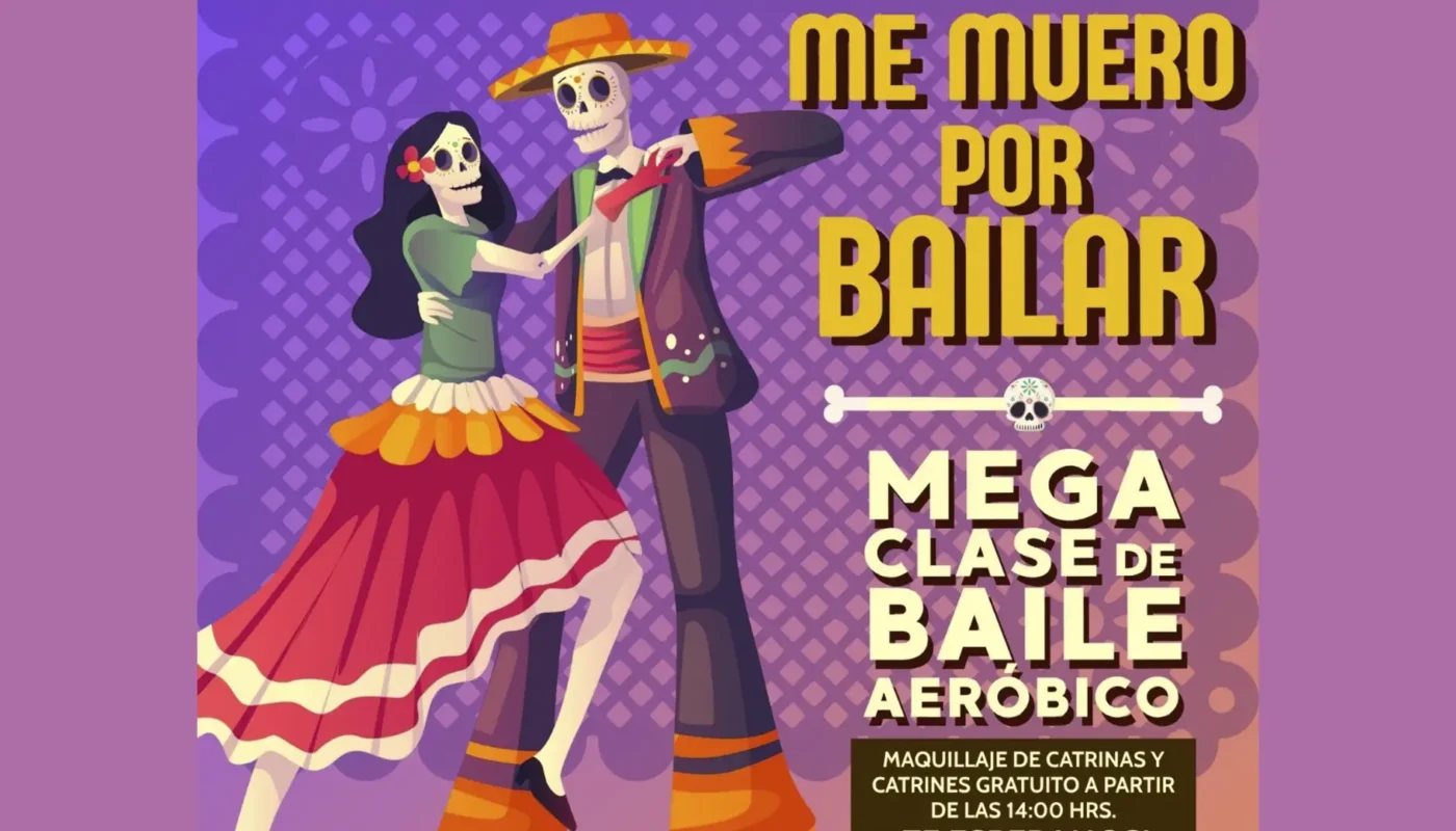 Vive el Día de Muertos de forma activa y emocionante en la Mega Clase “Me Muero por Bailar” este 30 de octubre en el Zócalo.