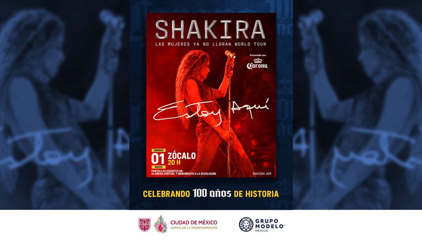 Shakira en el Zócalo CDMX