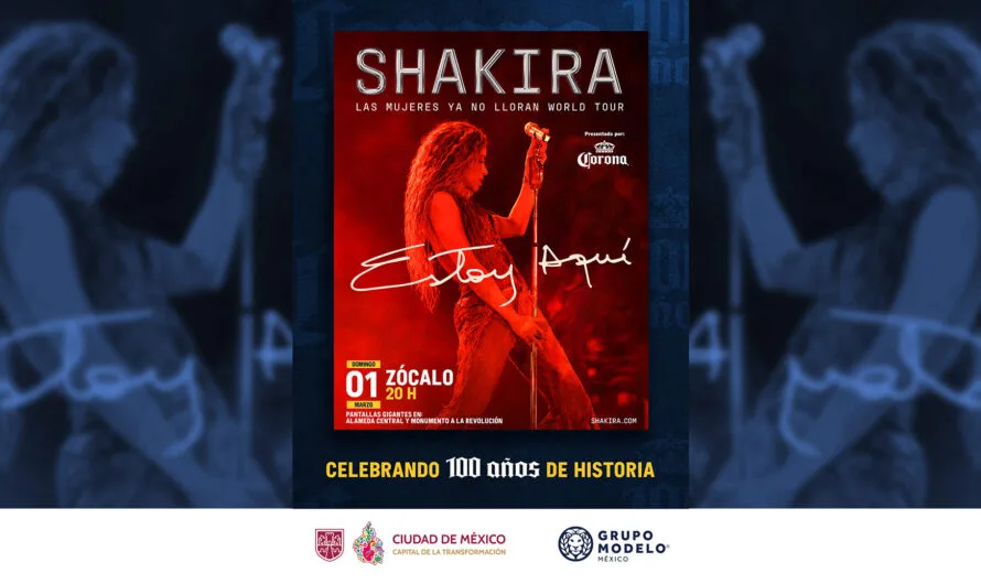 Shakira en el Zócalo CDMX: concierto gratis el 1 de marzo